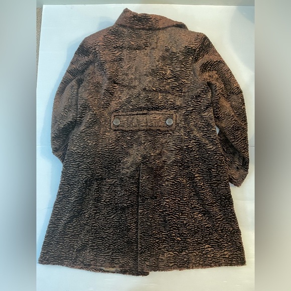 VTG Marvin Richard’s Mocha Brown Faux Fur Plush Mid Length Coat XL - Picture 11 of 12